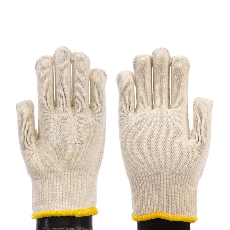 Cotton Work Gloves Manufacturer - Good Price High Quality White 100% Labor Protection Warm Industrial