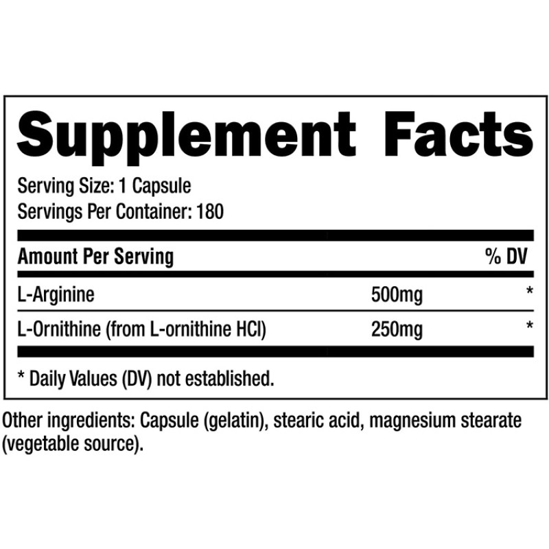 L-Arginine Capsules Supplier - Power Blend Energy-Boosting