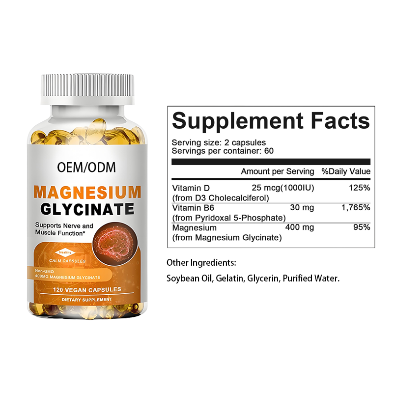 Magnesium Glycinate Supplier - Private Brand with D3
