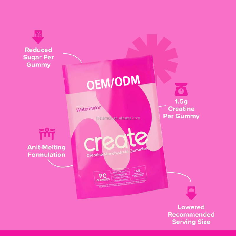 Creatine Monohydrate Chews Manufacturer - OEM Watermelon Flavor