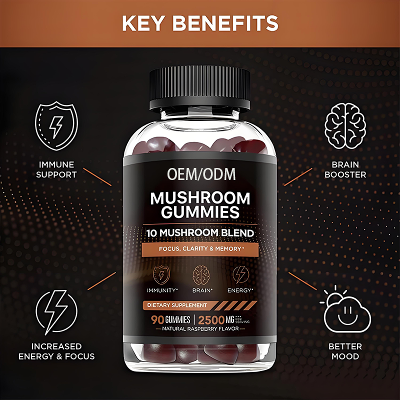 Mushroom Extract Gummies Factory - Quality Raw Material Customised