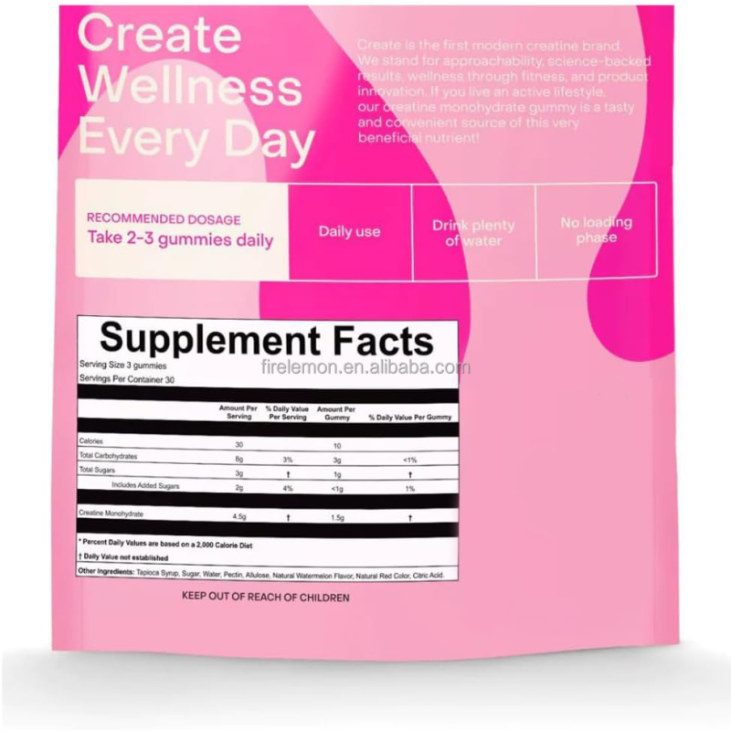 Creatine Monohydrate Chews Manufacturer - OEM Watermelon Flavor