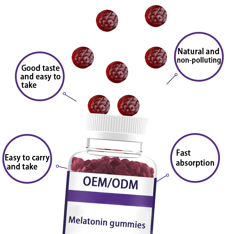 Melatonin Gummies Supplier - Vegan B6 B9 B12 Stress