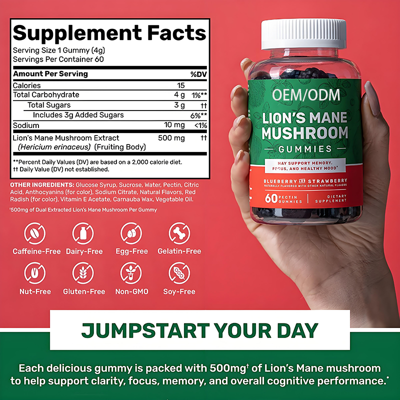 Lion's Mane Gummies Supplier - Natural Organic Cognitive