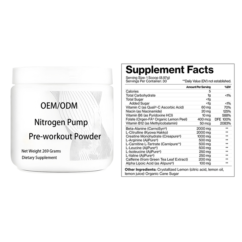 Pre-Workout Powder Manufacturer - OEM Sports Nutrition Nitrogen