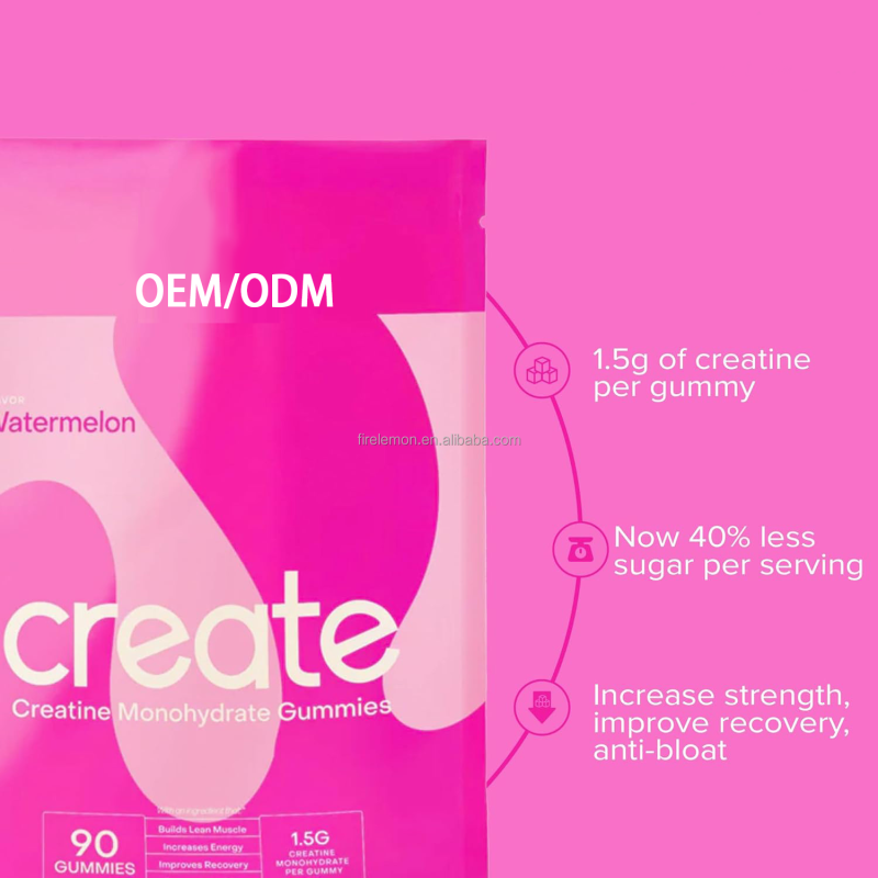 Creatine Monohydrate Chews Manufacturer - OEM Watermelon Flavor