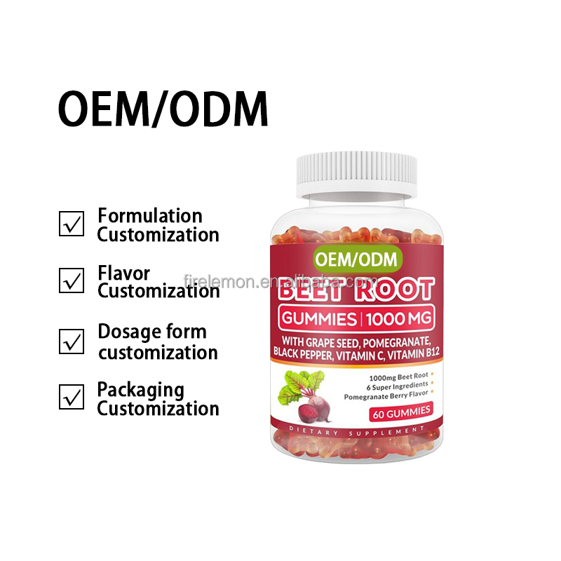 Beetroot Gummies Manufacturer - Organic Sugar-Free Nitric Oxide