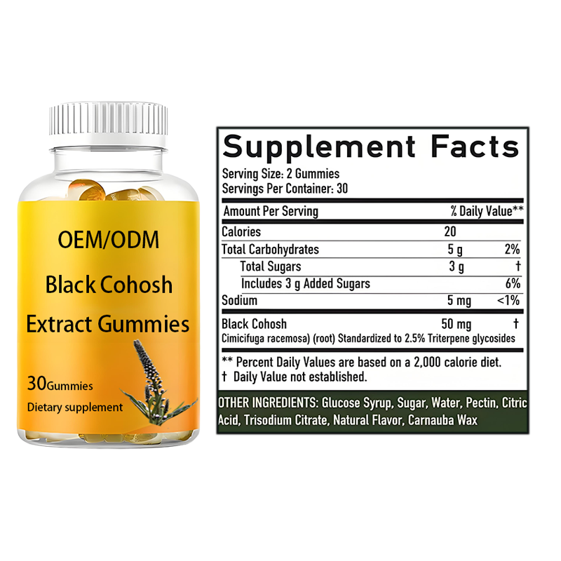 Black Cohosh Gummies Factory - Premium Custom Herbal Extract