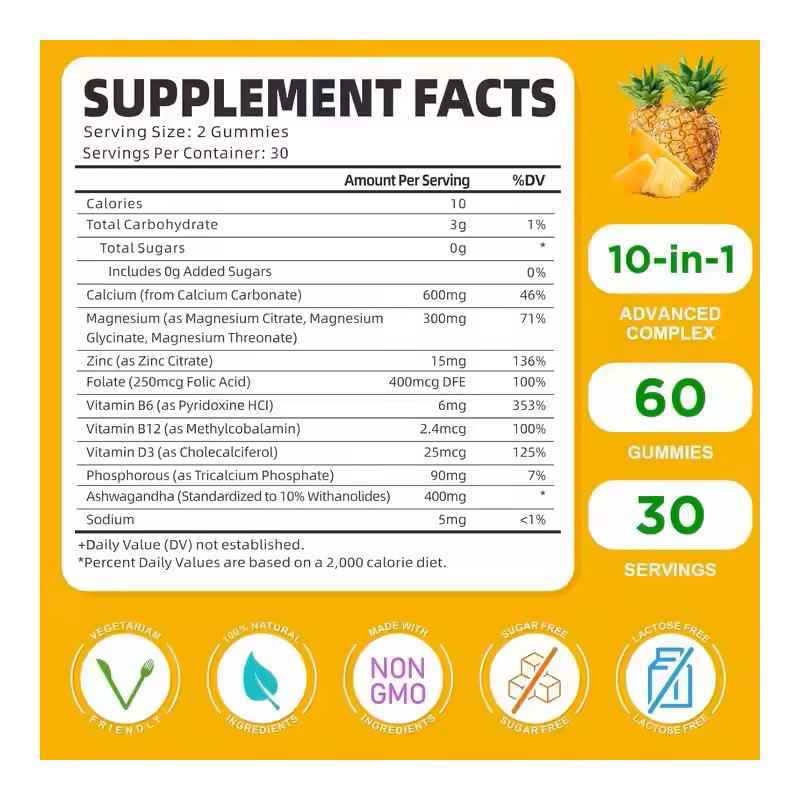 Vitamin D3 Gummies Manufacturer - OEM Production Calcium