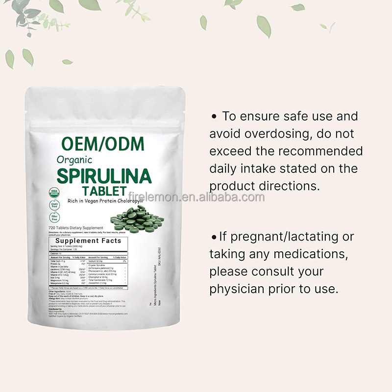 Spirulina Supplier Factory - Private Label Nutritious Organic