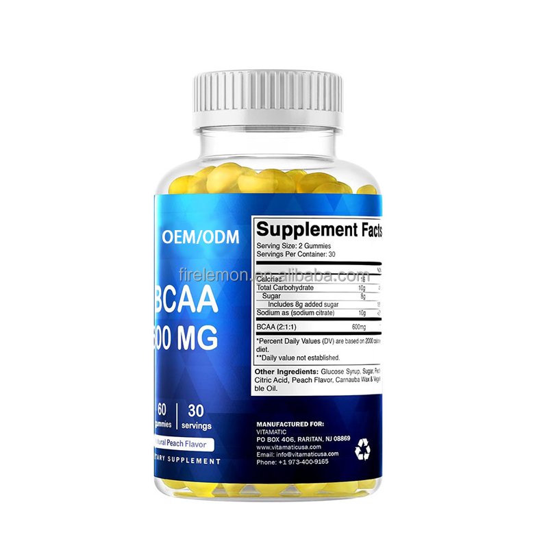 BCAA Gummies Factory - Private Label High-Quality Energy