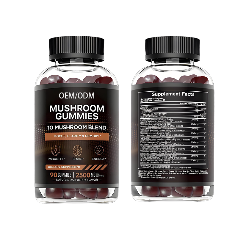 Mushroom Extract Gummies Factory - Quality Raw Material Customised