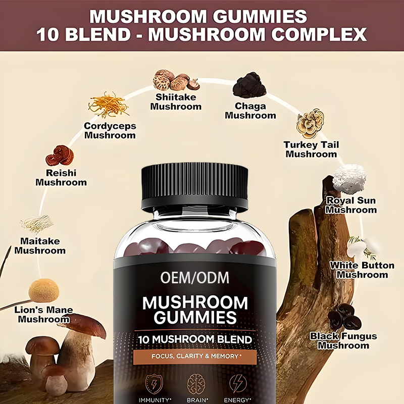 Mushroom Extract Gummies Factory - Quality Raw Material Customised