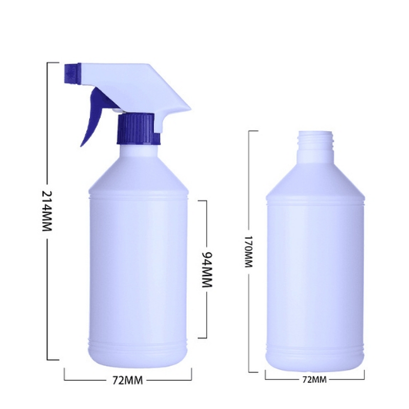 Water Spray Bottle Manufacturer - 500ml Powerful Output Refillable PE Plastic for Shampoo Perfume Lotion Cream
