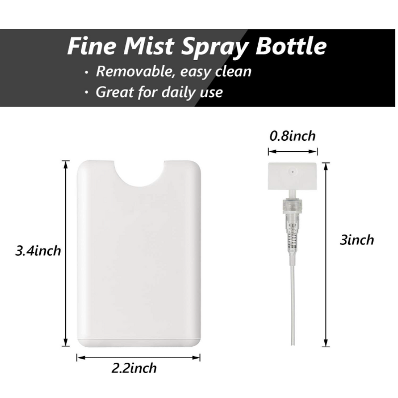 Perfume Spray Bottle Manufacturer - 20ml Card Type Fine Mist Refillable Portable Small Moisturizing