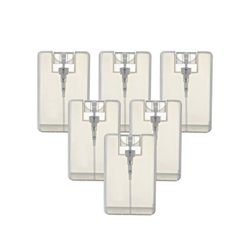 Card Sprayer Bottle Manufacturer - Clear Frosted 20ml Empty Plastic with Pump Sealer for Perfume Hand Fresheners