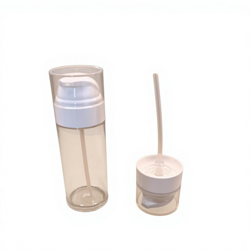 Airless Spray Pump Bottle Manufacturer - Eco-Friendly White Plastic 50-110ml Refillable for Skin Care Cosmetic PP