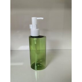 Facial Cleanser Plastic Bottle Manufacturer - Green White 150ml for Essential Oil Shampoo Lotion with Screw Cap