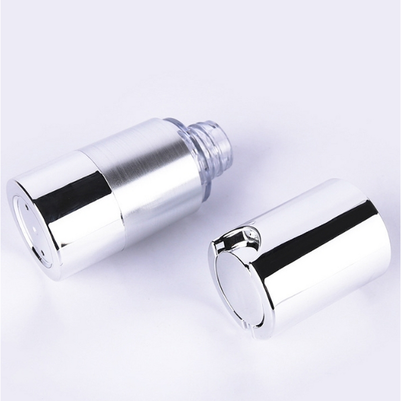 Airless Pump Lotion Bottle Manufacturer - In-Stock High Quality Silver 15ml with Sealing Pump Sprayer for Shampoo