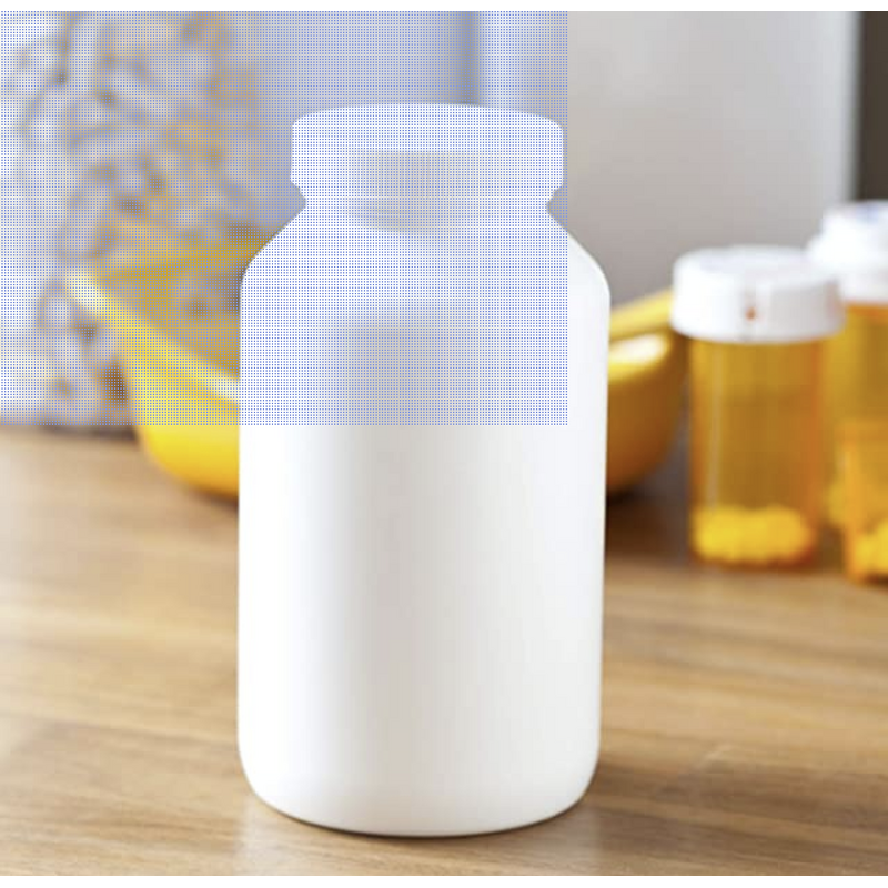 Packer Bottle Manufacturer - White HDPE 17 oz 6 Pack with Ribbed Lid for Storing Supplements Capsules Shampoo