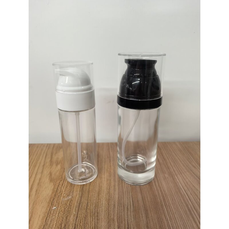 Airless Spray Pump Bottle Manufacturer - Eco-Friendly White Plastic 50-110ml Refillable for Skin Care Cosmetic PP
