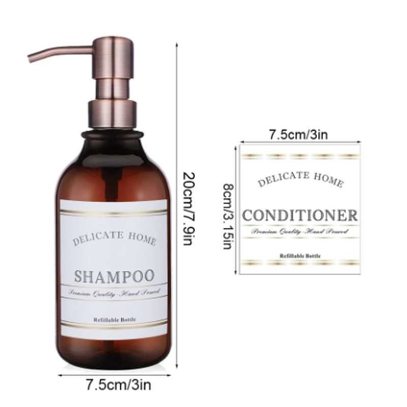 Soap Dispenser Bottle Manufacturer - Stainless Steel Pump for Refillable Shampoo Conditioner Body Wash Liquid