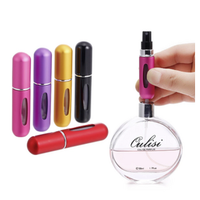 Perfume Spray Bottle Manufacturer - 5ml New Refillable Mini Aluminum Spray Atomizer Portable Travel Cosmetic