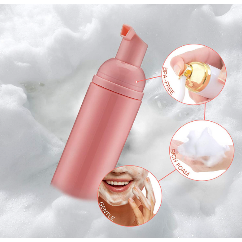 Soap Foam Bottle Manufacturer - Tekson Pink Pump Empty Travel Foaming for Lash Shampoo Cleanser