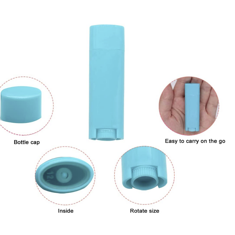 Lip Balm Tube Manufacturer - Oval Empty Plastic for Homemade Lipstick Deodorant Lotion for Cosmetics Eye Cream