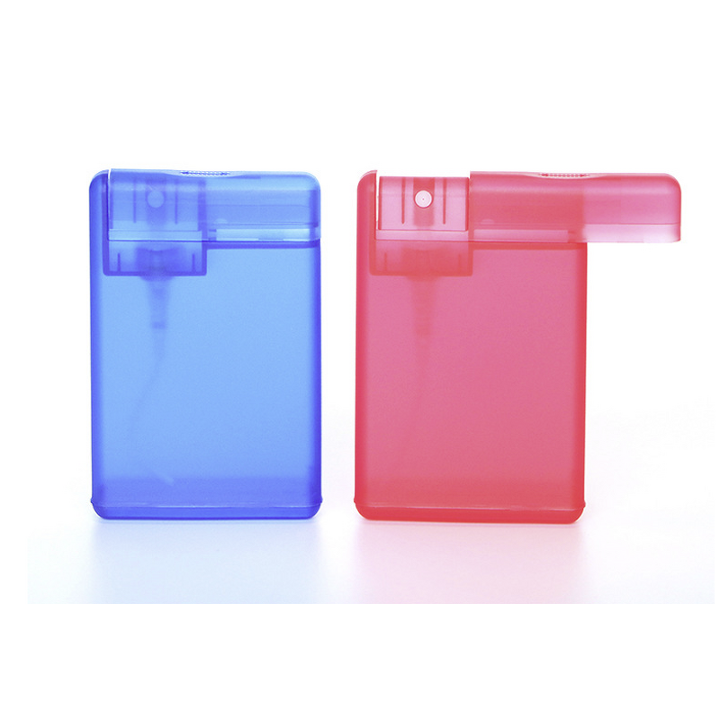Perfume Bottle Manufacturer - 20ml Yellow Push-top Card Spray Flat Disposable for Hand Sanitizer