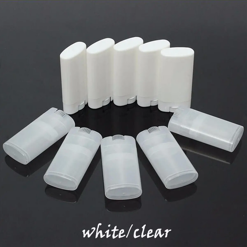 Solid Deodorant Tube Manufacturer - 6g Plastic Cylinder Green for Lip Balm Empty Lipstick Cleansing Mask