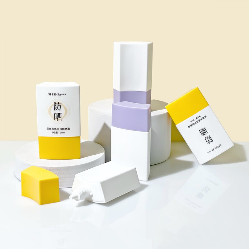 Cosmetic Squeeze Bottle Manufacturer - 50ml 100ml Empty New Design for Sunscreen Foundation