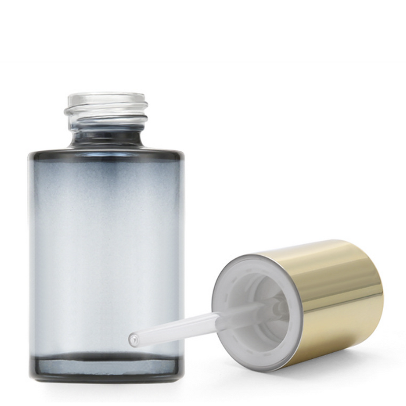 Essence Liquid Glass Bottle Manufacturer - 30ml with Rotate Self-priming Button Cover Drip Pump Dropper