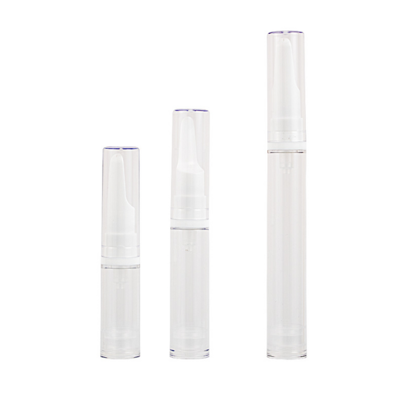 Vacuum Eye Cream Bottle Manufacturer - 10ml Transparent Pressed for Essence Lotion 15ml Cosmetic Thin Tube