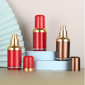 Serum Bottle Manufacturer - High Quality Luxury Round Plastic PP Cosmetic with Lid and Pump for Skincare