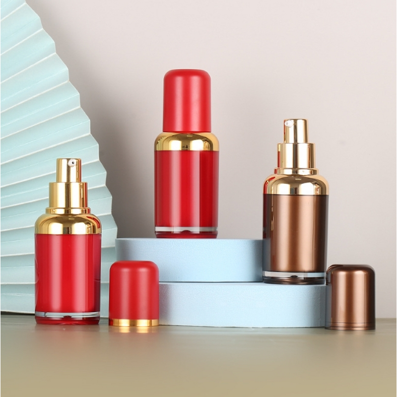 Serum Bottle Manufacturer - High Quality Luxury Round Plastic PP Cosmetic with Lid and Pump for Skincare