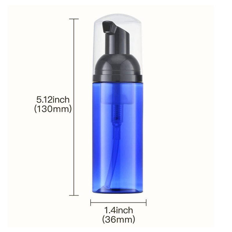 Foam Pump Bottle Manufacturer - Lisapack Cobalt 2oz Small for Lash Cleaner Blue 60ml Black Pump