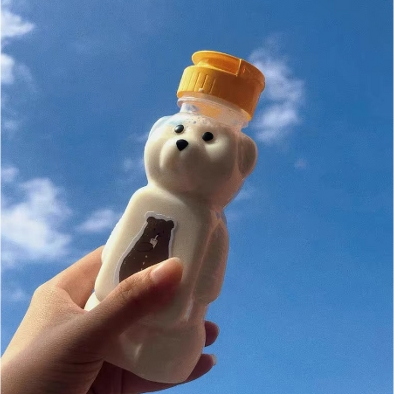 Plastic Squeeze Condiment Bottle Manufacturer - 240ml Bear Honey Bottle Extrusion Bear Shape for Sauce