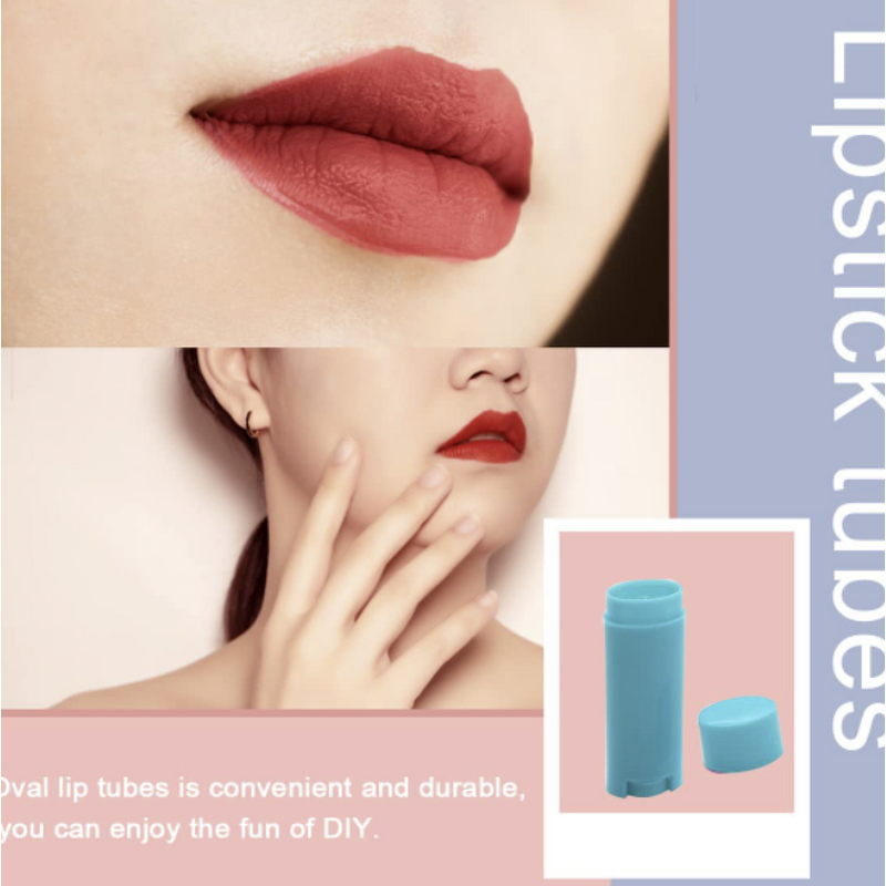 Lip Balm Tube Manufacturer - Oval Empty Plastic for Homemade Lipstick Deodorant Lotion for Cosmetics Eye Cream
