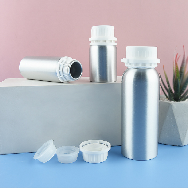 Anti-theft Aluminum Bottle Manufacturer - 50-500ml with Inner Plug Round Leak Proof Empty Separate