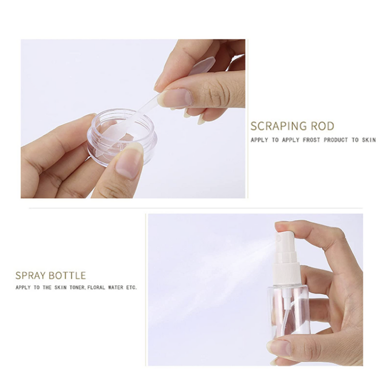 Travel Bottles Set Manufacturer - 8 Pcs Super Leak-Proof Travel Size Refillable for Lotion Shampoo Cream Soap