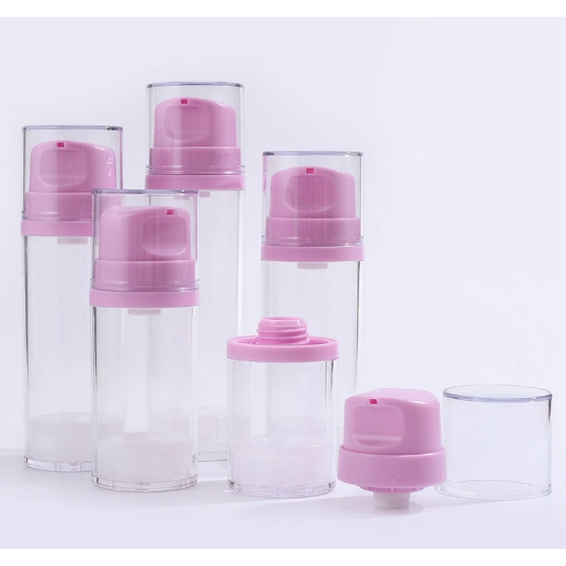 Cosmetic Airless Bottle Manufacturer - Large Size 50ml 120ml 180ml Plastic with Pump for Lotion Screen Printing