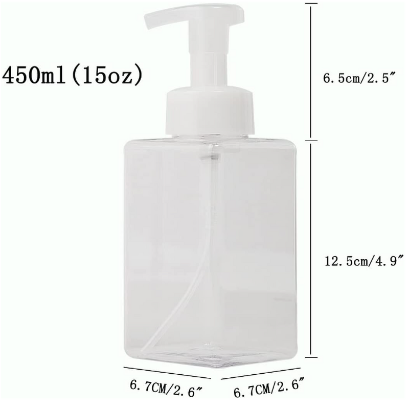 Foaming Soap Dispenser Manufacturer - Mousse Bottle Sparkling Foam 450ml Refillable Plastic for Liquid Soap