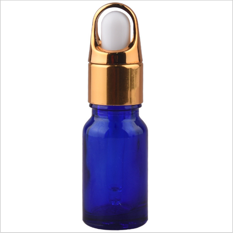 Essential Oil Bottle Manufacturer - 10ml Flower Basket Cover Glass Press with Anti-theft Cover Dropper