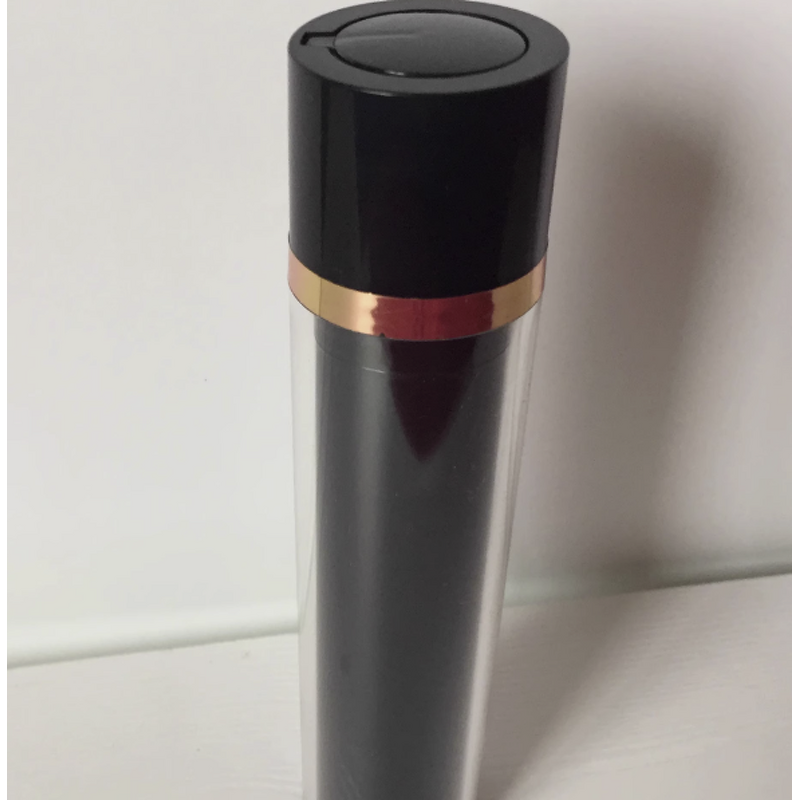 Cosmetic Pump Bottle Manufacturer - 15ml 30ml 50ml Luxury Black Gold Plastic Rotating Twist-up for Face Cream Serum