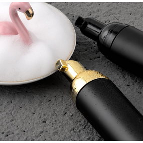 Foam Soap Bottle Manufacturer - 2oz Black with Gold Pump Empty Travel Foaming for Hand Soap Lash Shampoo