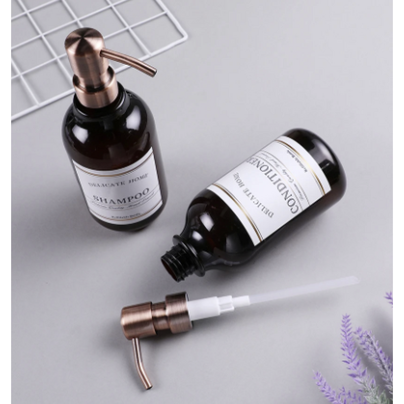 Soap Dispenser Bottle Manufacturer - Stainless Steel Pump for Refillable Shampoo Conditioner Body Wash Liquid