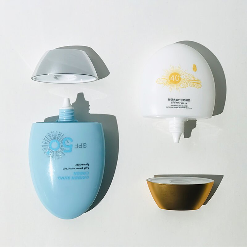 Sunscreen Bottle Manufacturer - Popular 70g 50g for Isolation Foundation Lotion Hand Cream Flat Goose Egg Cosmetic