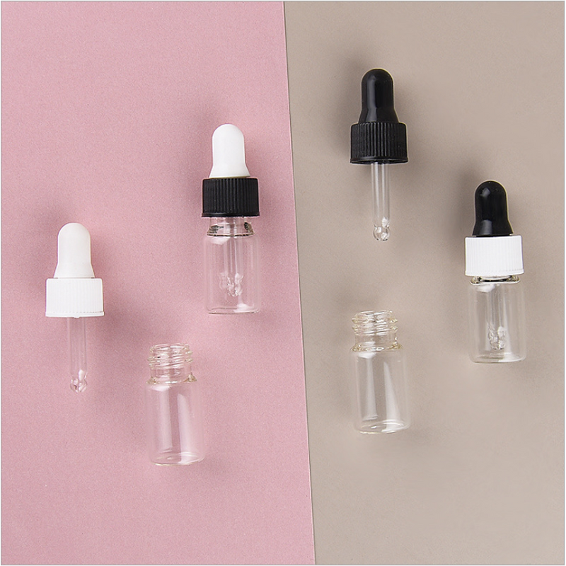 Essential Oil Sub Bottle Manufacturer - 3ml 4ml Dropper Screw Mouth Small Sample Cosmetic Glass