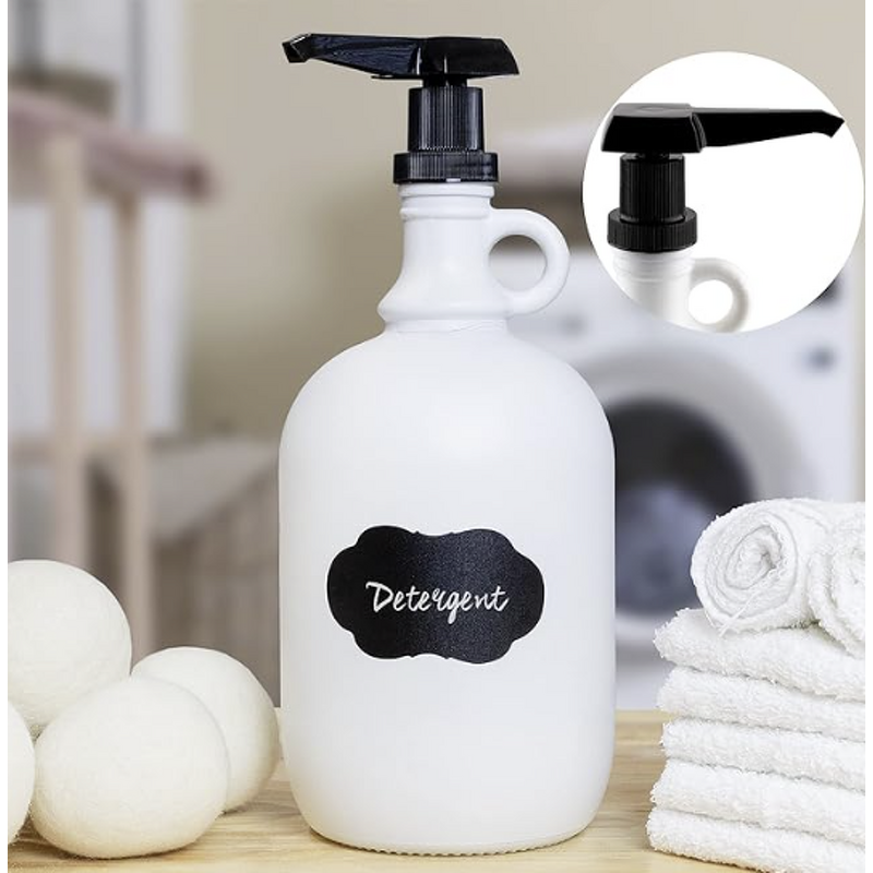 Replacement Pump Manufacturer - Darware Large 38mm for Gallon and Half Gallon Bottles 4-Pack Black